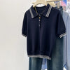 Plus Size Women's Summer New-Style Casual Knitted Short-Sleeve Relaxed Fit Sweater Fits 331 lb