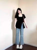 Plus Size Women's Summer Design Short-Sleeve T-Shirt Fits 265 lb