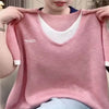 Plus Size Women's Summer Casual Knitted Relaxed Fit Sweater Fits 88-331 lb