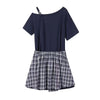 Plus Size Women's Summer Patchwork Camisole Dress Fits 331 lb