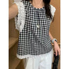 Plus Size Lace Sleeveless Relaxed Fit Shirt Fits 99-331 lb