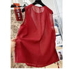 Plus Size Women's Summer French-Style New-Style Sleeveless Relaxed Fit Shirt Fits 331 lb