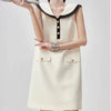 Plus Size French-Style Design Sleeveless Relaxed Fit Dress