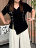 Plus Size Women's Summer Elegant New-Style Casual Short-Sleeve Relaxed Fit T-Shirt Fits 331 lb