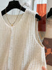 Plus Size Women's Summer Casual Knitted Relaxed Fit Cardigan Fits 88-331 lb