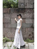 Dianbai Daimu Skirt Lace New Chinese Style Original Bow Tie Elegant Blouse + Half