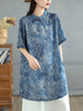 Plus Size Women's Summer New-Style Short-Sleeve Relaxed Fit Shirt Fits 331 lb