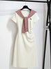 Plus Size Women's Elegant New-Style Short-Sleeve Dress Fits 331 lb