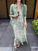 Plus Size Women's Summer Fashionable Floral Two-Piece Set Fits 331 lb