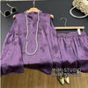 Plus Size Women's Summer Fashionable Sleeveless Two-Piece Set