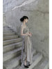 Ancient Wood Cool Skirt Tie-dye Irregular Chinese Deconstructed Wabi-sabi Original Bustier + Half