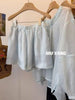 Plus Size Women's Summer French-Style Elegant New-Style Relaxed Fit Two-Piece Set Fits 331 lb
