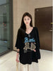 Plus Size Women's Summer Casual Printed Short-Sleeve Relaxed Fit T-Shirt Fits 88-331 lb