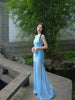 Orchid Kite Cloud Yarn Skirt Early Morning Mist Flower New Chinese Style Slim Fit Mesh Overlay Dress