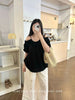 Plus Size Women's Design Short-Sleeve Relaxed Fit Shirt Fits 331 lb