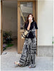 Plus Size Women's New-Style Printed Two-Piece Set Fits 331 lb
