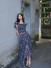 Mo Ge Feng Yan Skirt: New Chinese Style Plaid Retro Off-the-Shoulder High-Waist Fashionable Two-Piece Set Casual