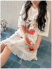 Plus Size Women's Summer Printed Short-Sleeve Dress Fits 331 lb