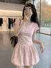 Plus Size Women's Summer Short-Sleeve Dress Fits 331 lb