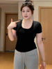 Plus Size Women's Summer New-Style Casual Short-Sleeve Relaxed Fit T-Shirt Fits 331 lb
