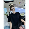 Plus Size Women's Summer Fashionable New-Style Patchwork Short-Sleeve Relaxed Fit T-Shirt Fits 331 lb