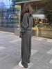 Plus Size Women's Autumn Winter Casual Relaxed Fit Two-Piece Set Fits 88-331 lb