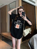 Plus Size Women's Summer Embroidered Printed Short-Sleeve Relaxed Fit T-Shirt Fits 331 lb