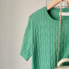 Plus Size Women's Summer New-Style Knitted Short-Sleeve Sweater Fits 331 lb
