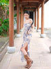 Yan Ting Yun Jia Skirt Moonlight Cool and Elegant New Chinese Style Irregular Fitted Strapless Dress