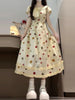 Plus Size Women's Beautiful New-Style Floral Dress Fits 331 lb