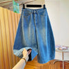 Plus Size Women's Summer Casual Denim Relaxed Fit Pants Fits 331 lb