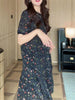 Plus Size Women's Summer New-Style Floral Relaxed Fit Dress Fits 331 lb