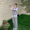 Plus Size Women's Summer Fashionable New-Style Casual Two-Piece Set Fits 265 lb