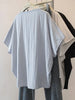 Plus Size Women's Summer Design Short-Sleeve Relaxed Fit Shirt Fits 331 lb