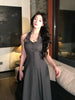 Chic Era Double Collar Waist-Cinching Sophisticated Minimalist Elegant Dress