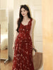 Champs-ÃlysÃ©es Special Design and Waist-Cinching White-Enhancing Elegant Dress