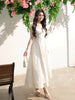 Renaissance Romance Understated Chic Sophisticated Lace Early Spring Elegant Dress