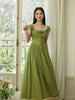 Tinkerbellç²¾çµ Gentle Walking Light Bulb Sweet Waist Fairy Dress Tea Break Long