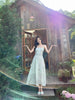 Seine Flower House Linen Viscose Bright French Floral Print Textured Chiffon Temperamental Slip Dress