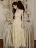 First Sight Heartbeat Custom Dyed Corseted Organza and Lace Mesh Spliced Dress