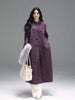 Mid-length coat gentle cozy and elegant vibe capturing the sophisticated aura of a Beijing socialite