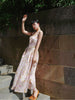 Spring Flower Language Skirt - Dawn French Chiffon Powder Slim Waist Gentle Halter Strap Dress