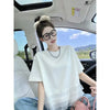 Plus Size Women's Summer Fashionable New-Style Patchwork Short-Sleeve Relaxed Fit T-Shirt Fits 331 lb