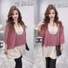 Plus Size Women's Summer Casual Patchwork Short-Sleeve Relaxed Fit T-Shirt Fits 331 lb
