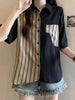 Plus Size Women's Summer New-Style Short-Sleeve Relaxed Fit Shirt Fits 331 lb