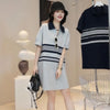 Plus Size Women's Casual Short-Sleeve Dress Fits 331 lb