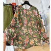 Plus Size Women's Summer New-Style Casual Floral Short-Sleeve Relaxed Fit Shirt Fits 99-331 lb