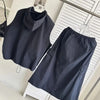 Plus Size Women's Summer Fashionable New-Style Relaxed Fit Two-Piece Set Fits 220-331 lb
