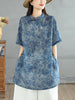 Plus Size Women's Summer New-Style Short-Sleeve Relaxed Fit Shirt Fits 331 lb