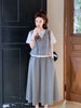 Plus Size Women's Summer Casual Design Short-Sleeve Two-Piece Set Fits 265 lb